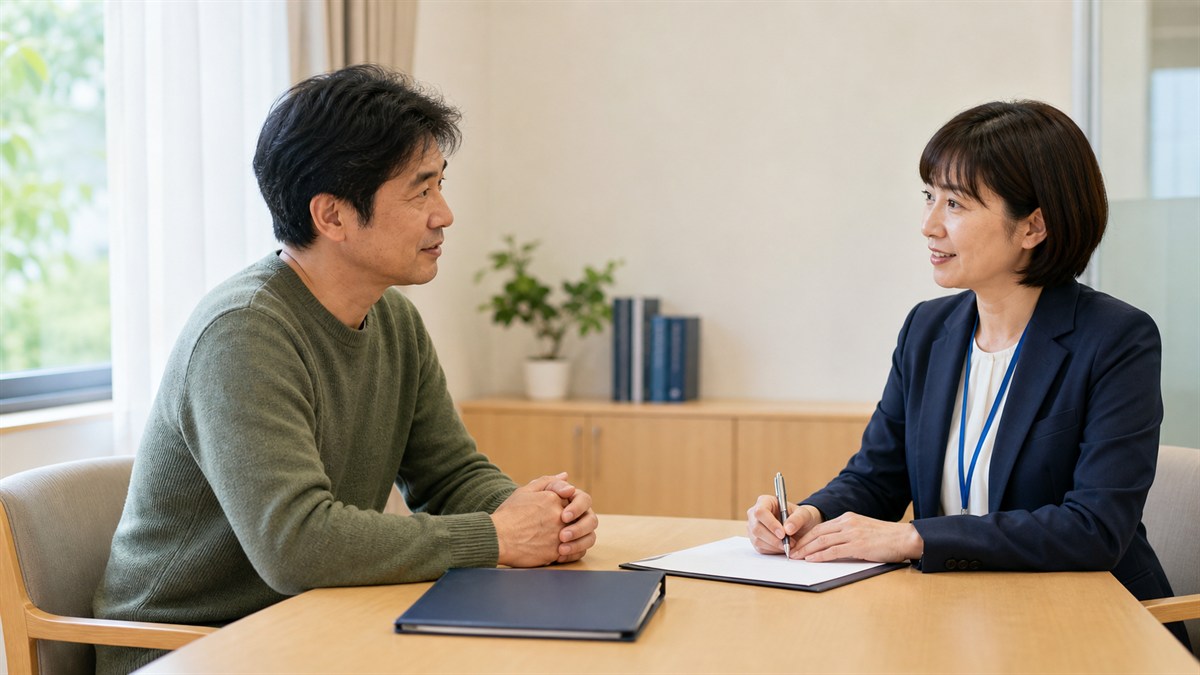 生活保護受給中の相続放棄について窓口で相談するイメージ