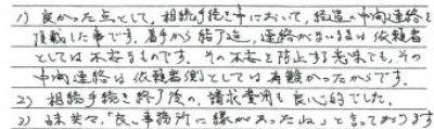 60代　男性　相続手続きご依頼者